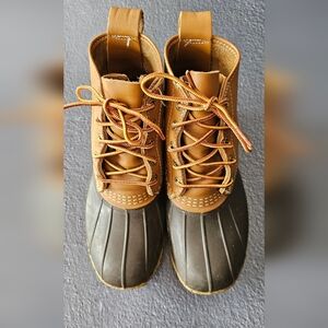 L.L. Bean Brown and Tan Ankle Boots